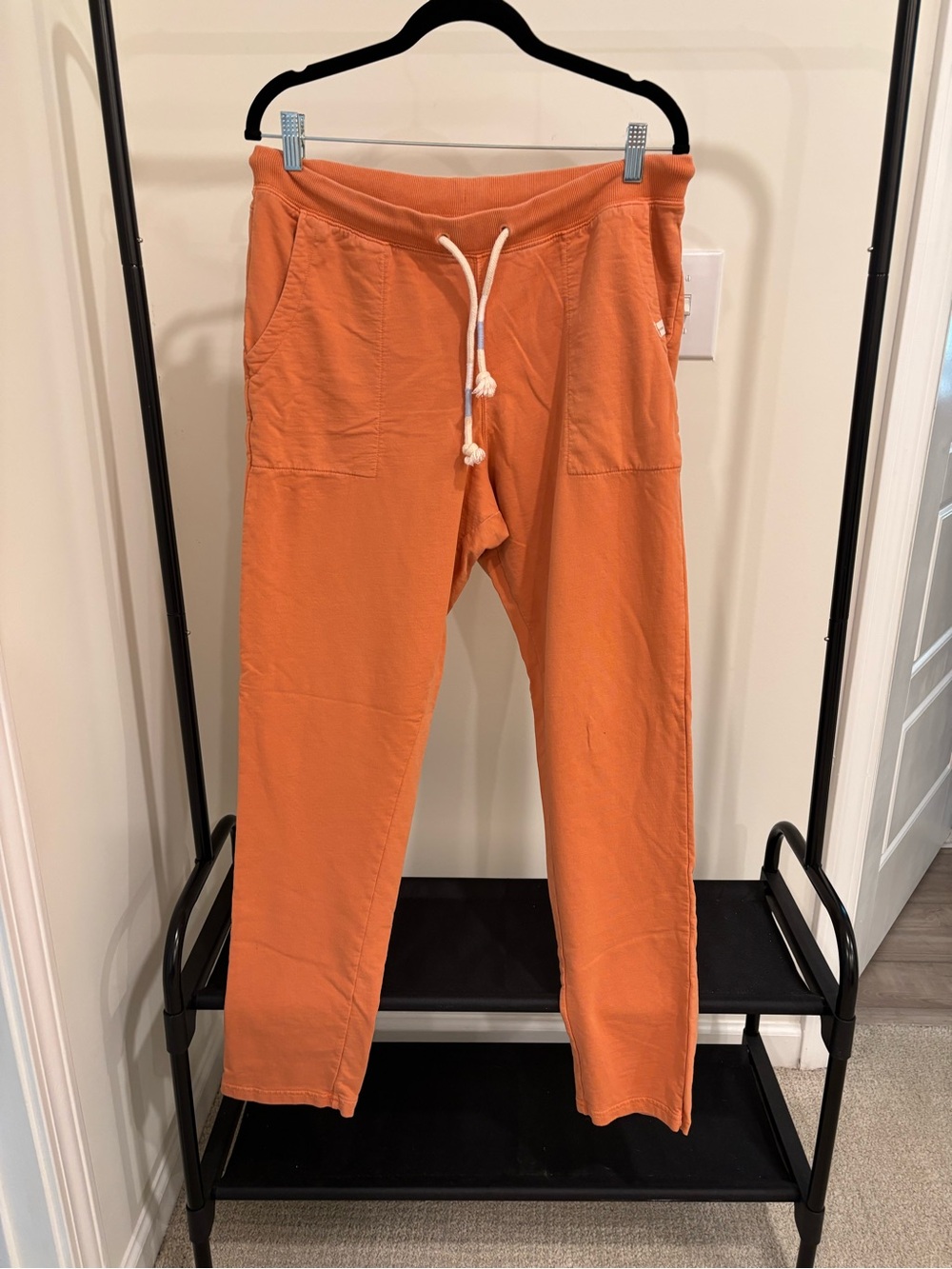 The Normal Brand Burnt Orange Drawstring Track Joggers